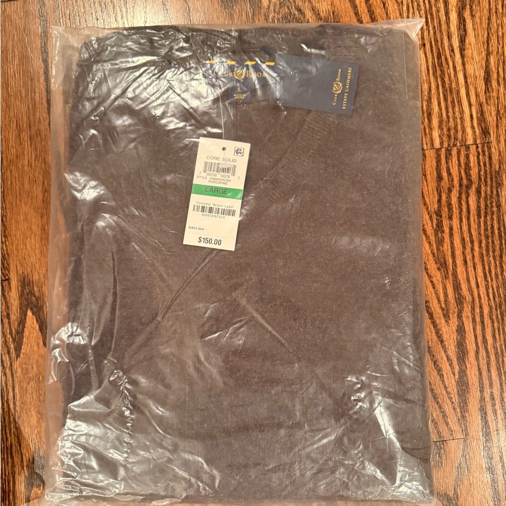Brown V-Neck Sweater